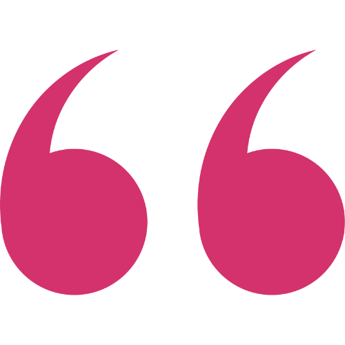 pink Quotation marks